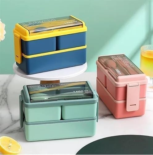 Double Decker Plastic Lunch Box