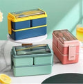Double Decker Plastic Lunch Box