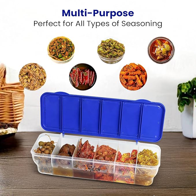 6 in 1 Masala Spice Box (Pack Of 1)