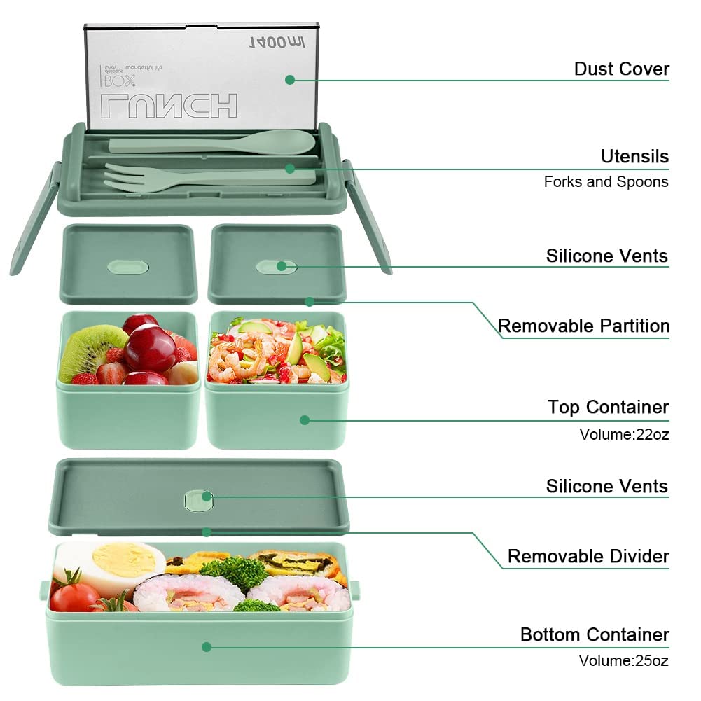 Double Decker Plastic Lunch Box