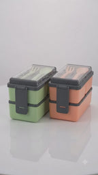 Double Decker Plastic Lunch Box
